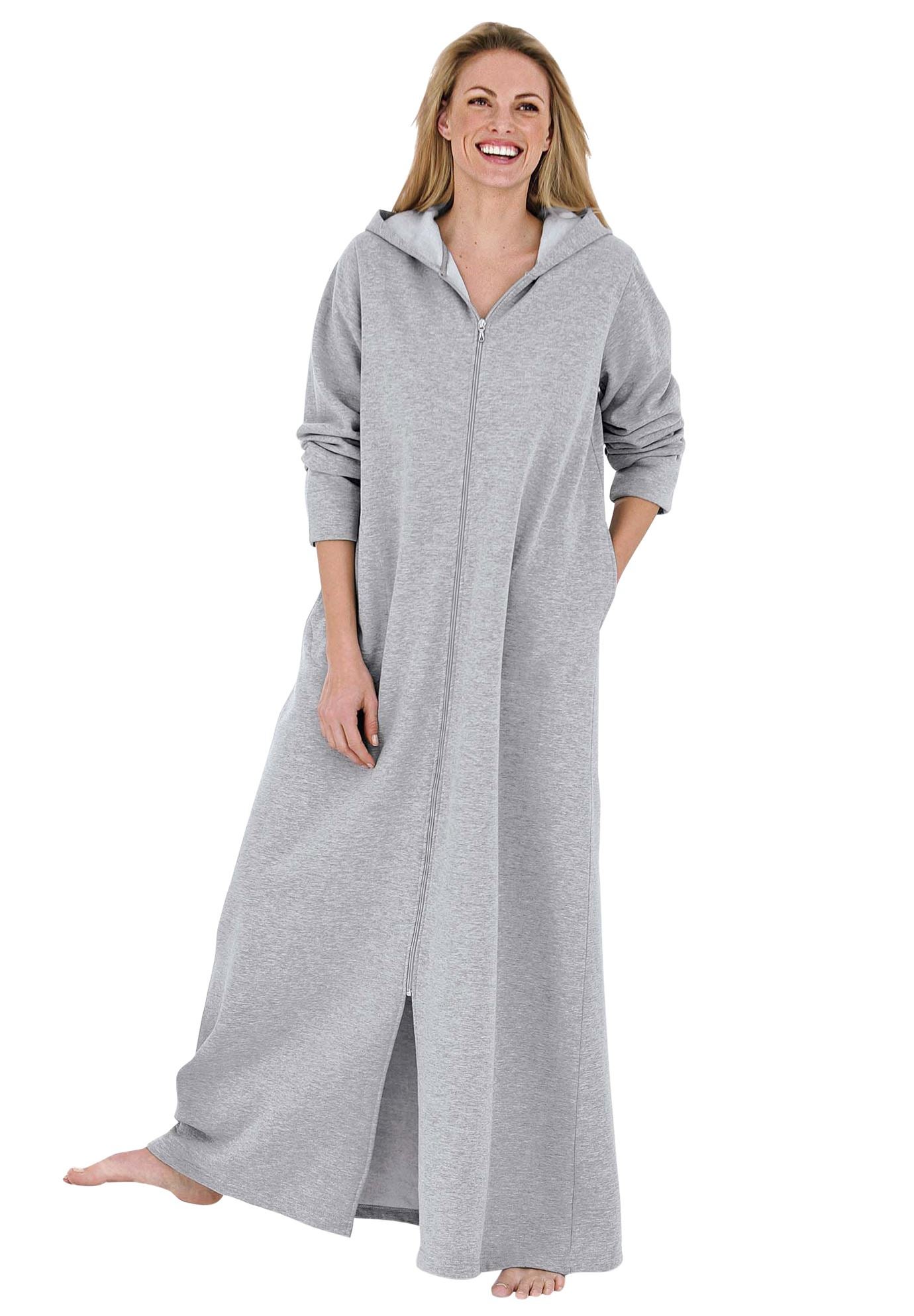 womens hooded long robe