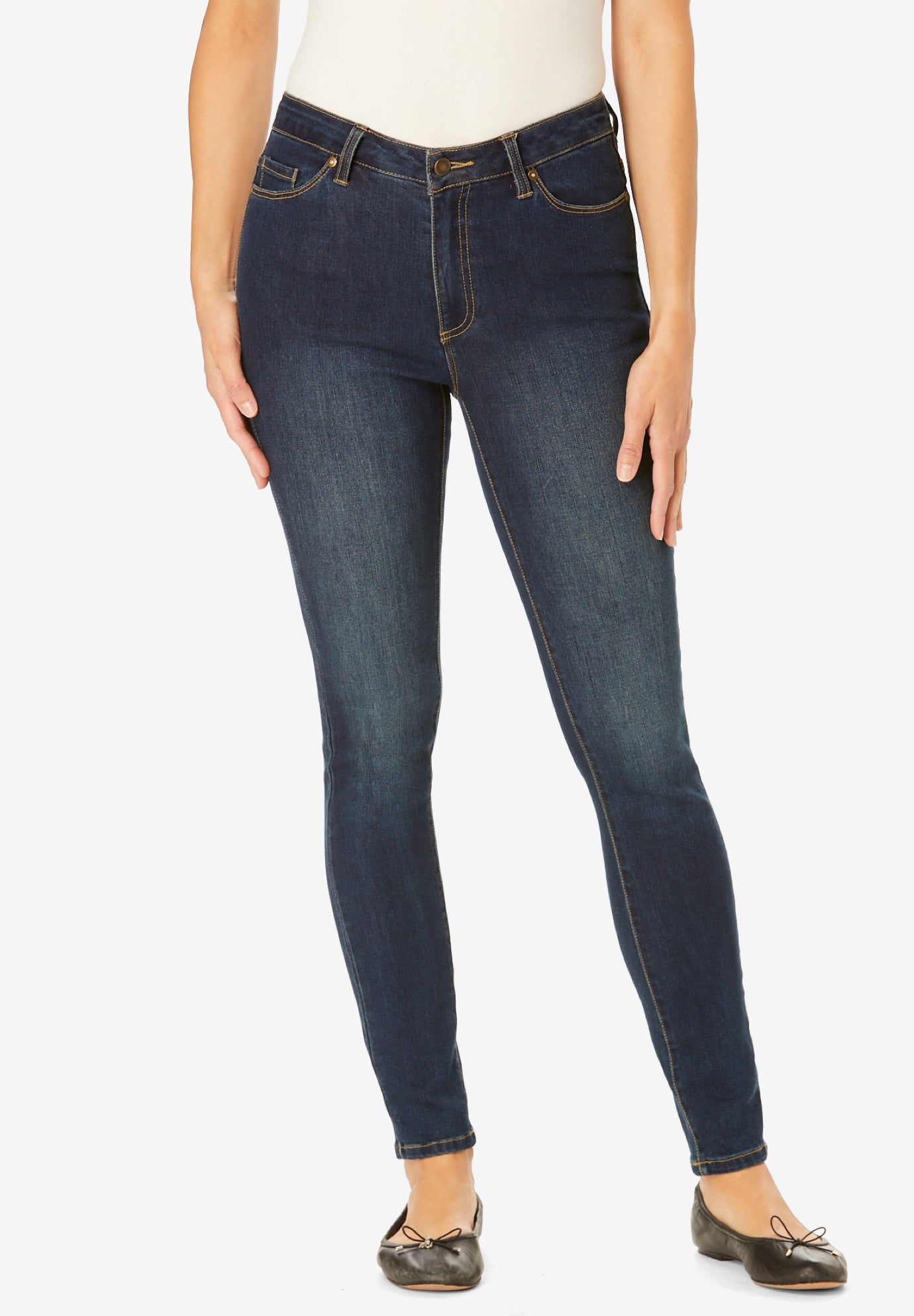 woman within skinny jeans