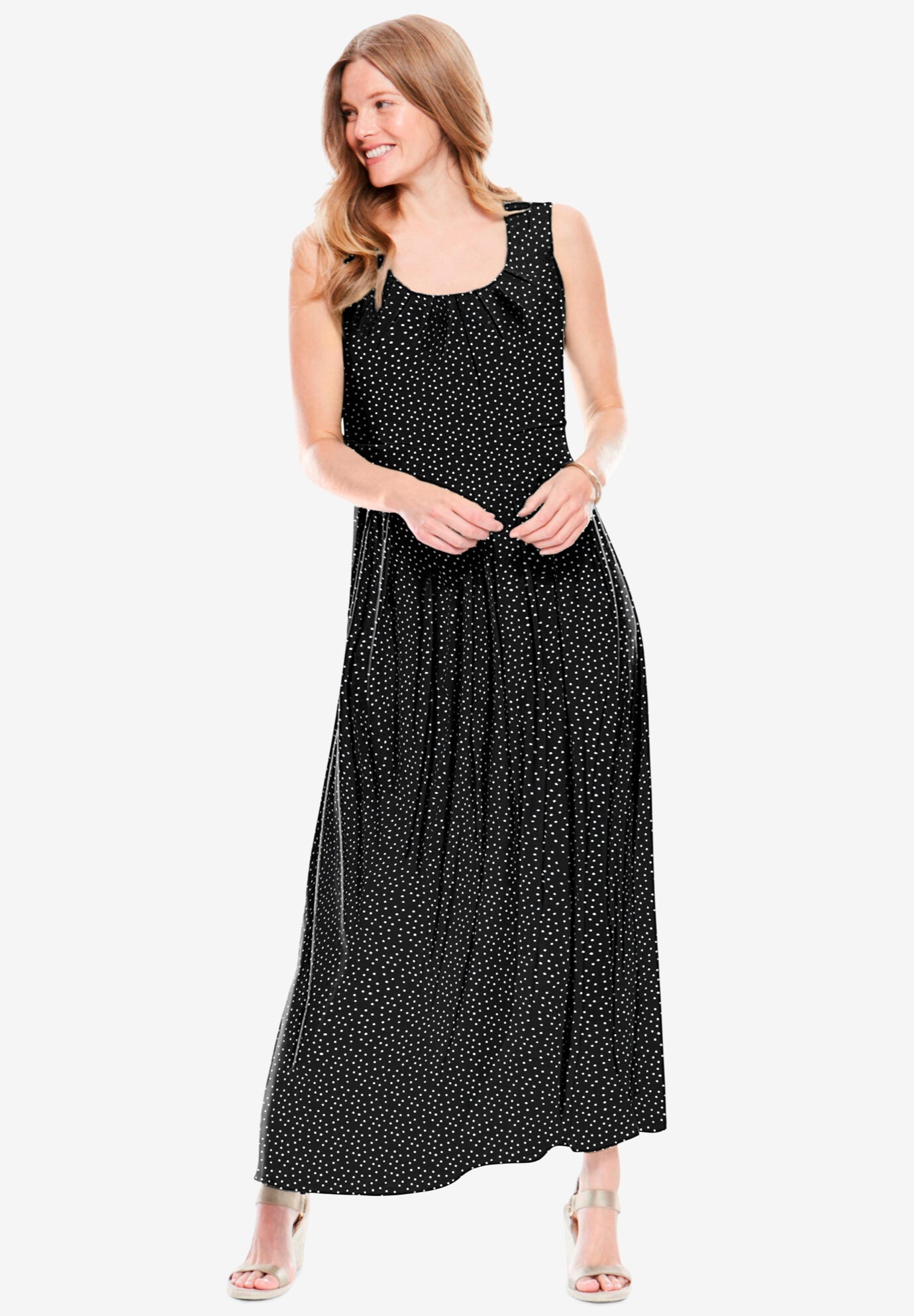 empirewaist Print maxi dress Woman Within
