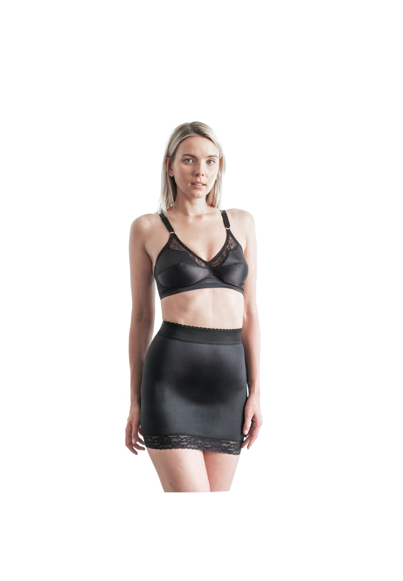 half slip and bra