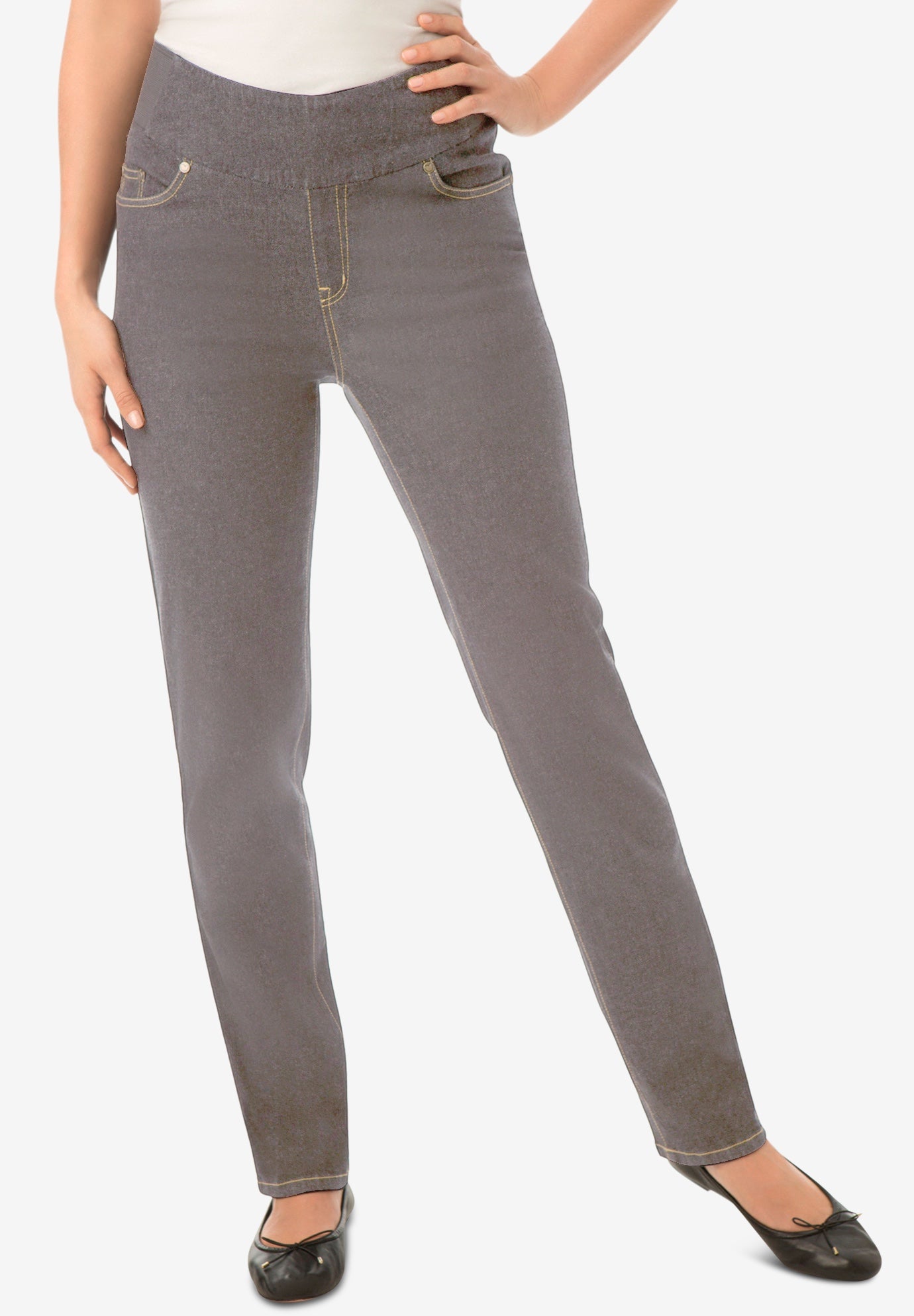 woman within bootcut jeans