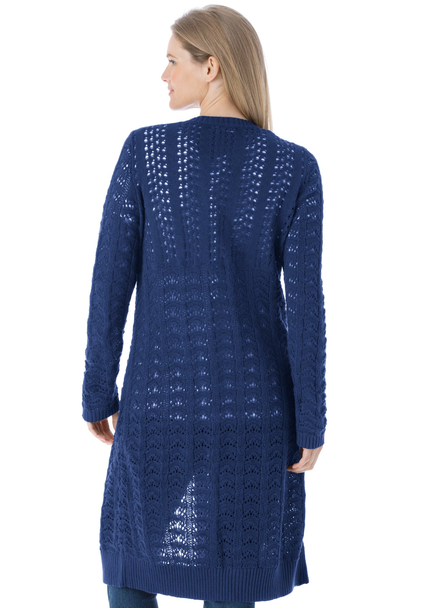 cheril pointelle duster cardigan