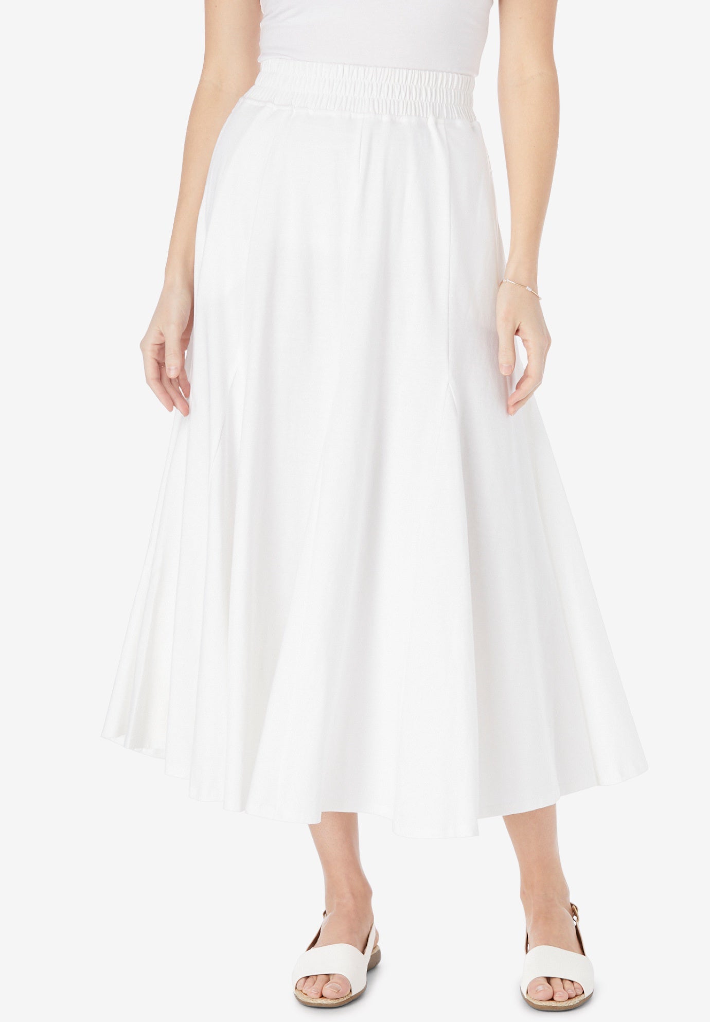 Knit Panel Skirt Woman Within
