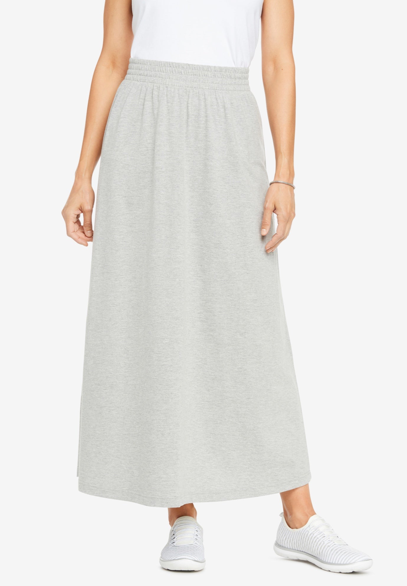 jersey knit maxi skirt