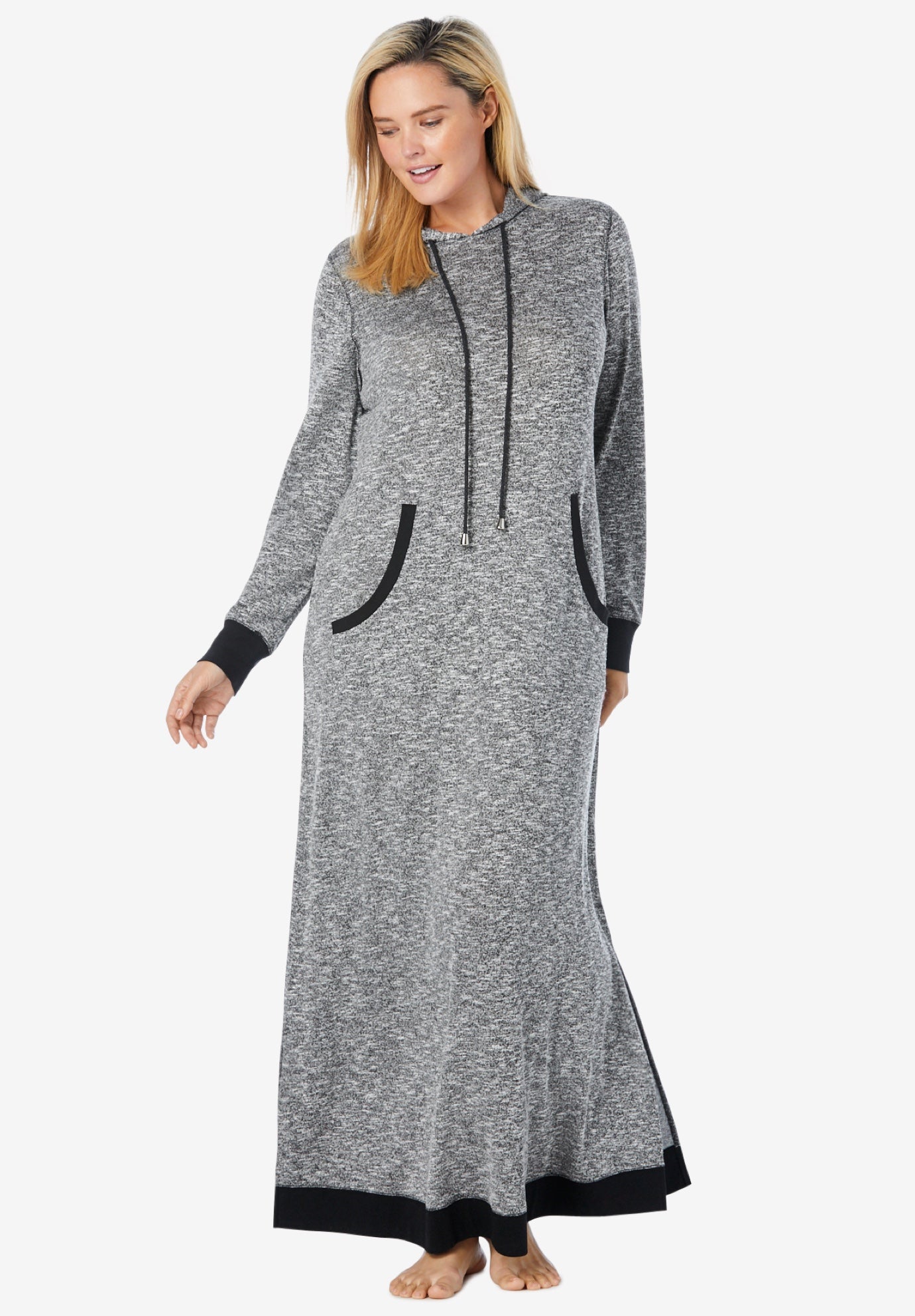 Marled Hoodie Sleep Lounger | Woman Within