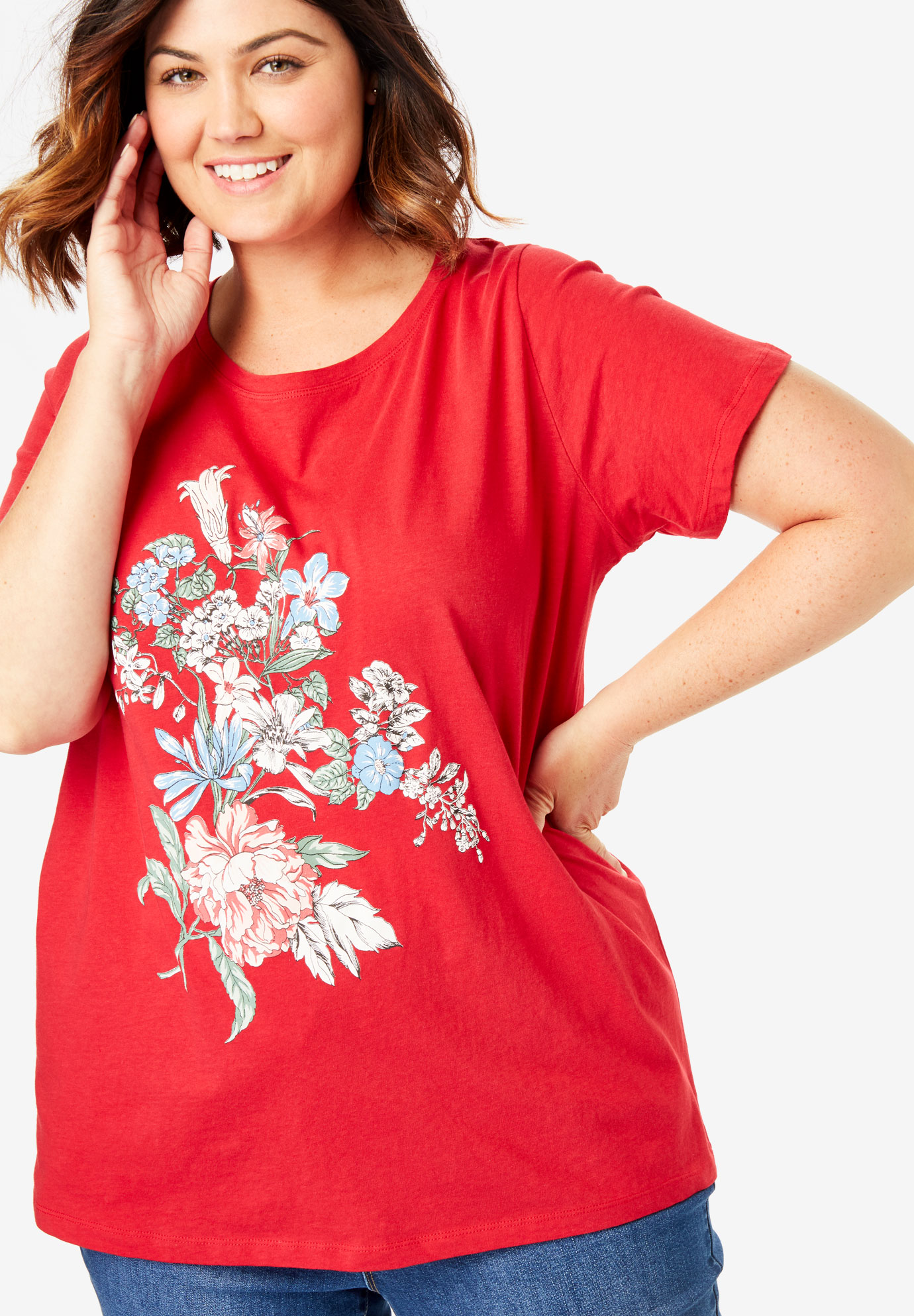 Graphic Tee| Plus Size Tops | Woman Within
