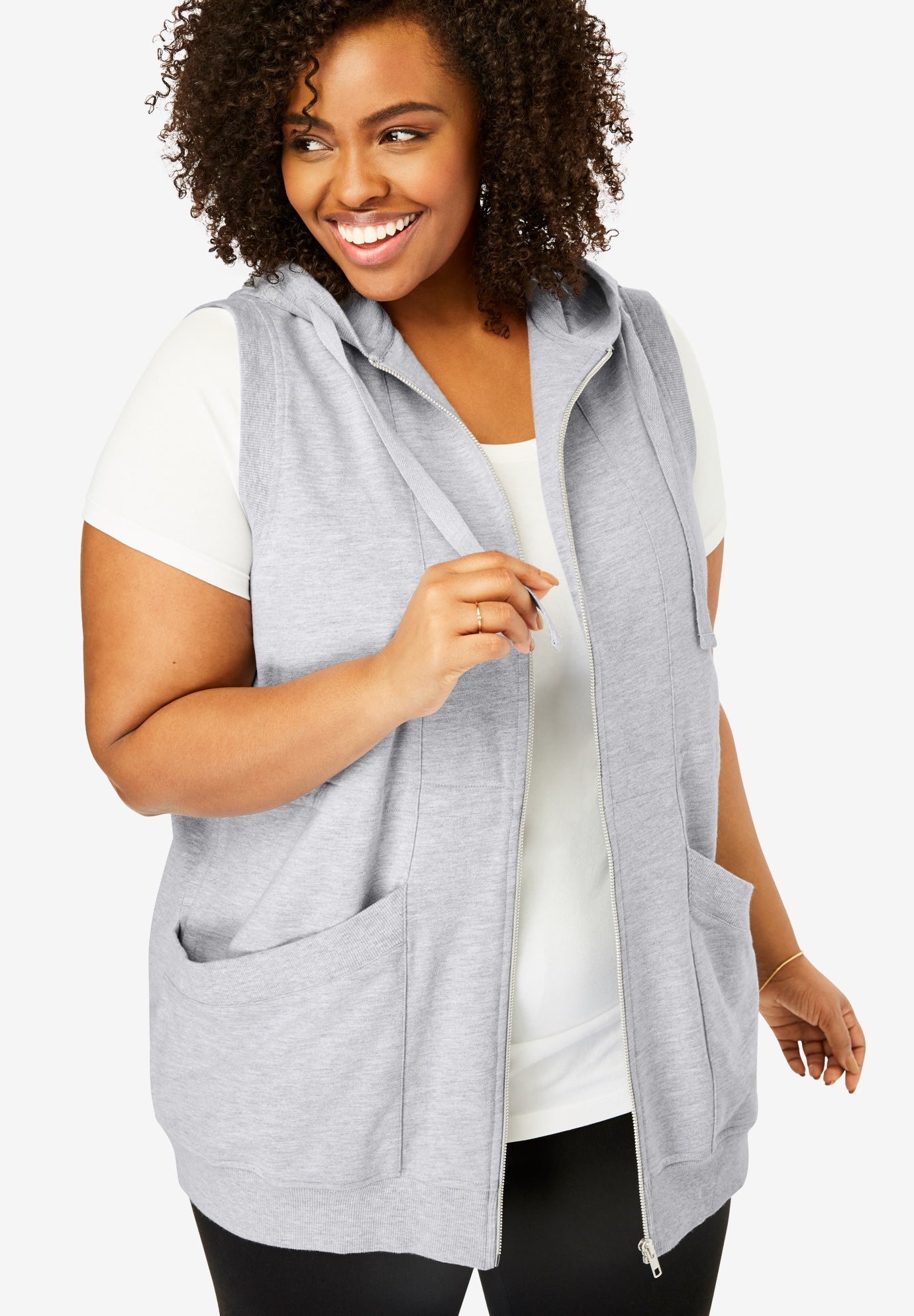 plus size hooded tunic