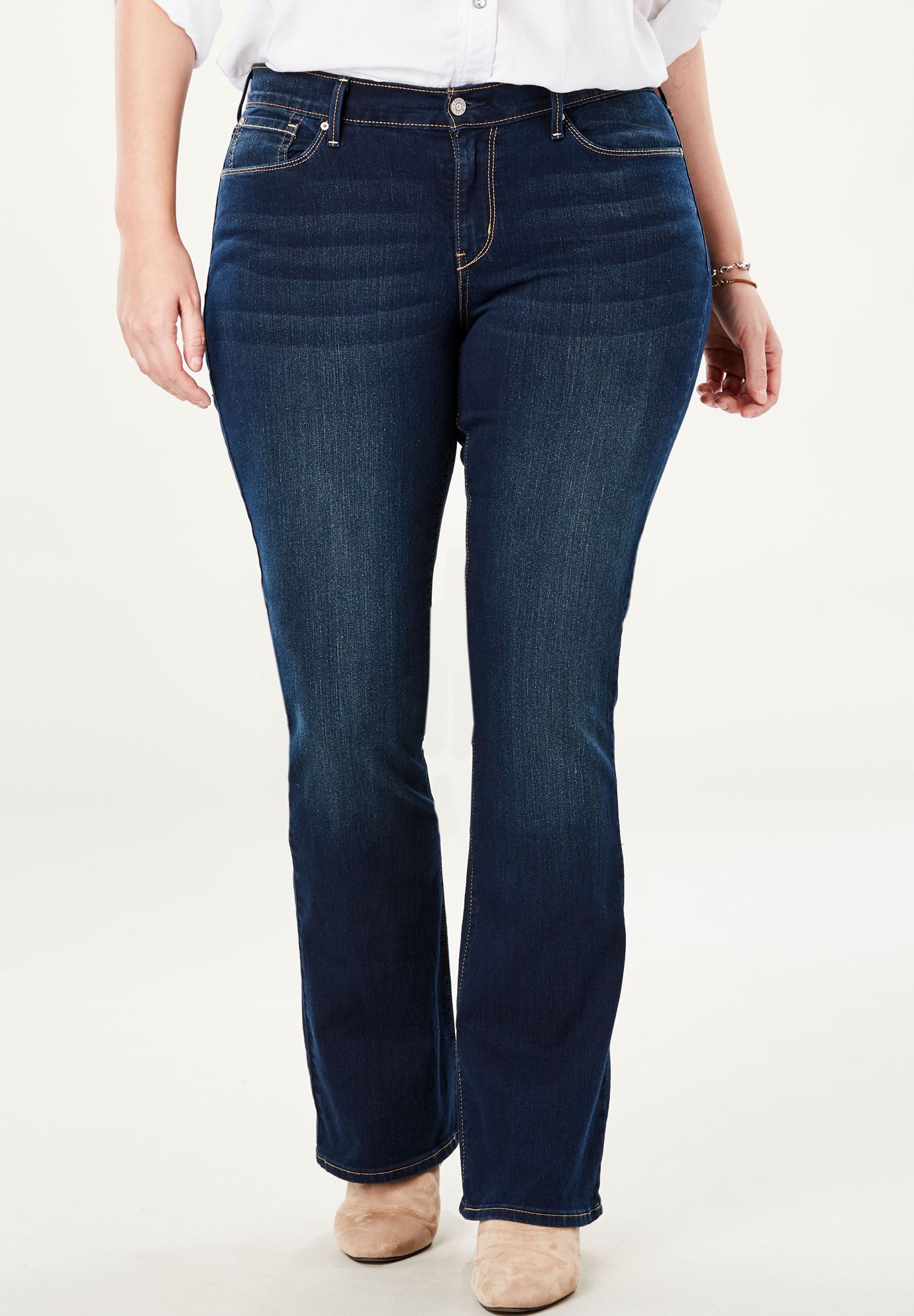 Signature By Levi Strauss And Co™ Gold Label Womens Plus Curvy Boot Cut Jeans Plus Size Bootcut