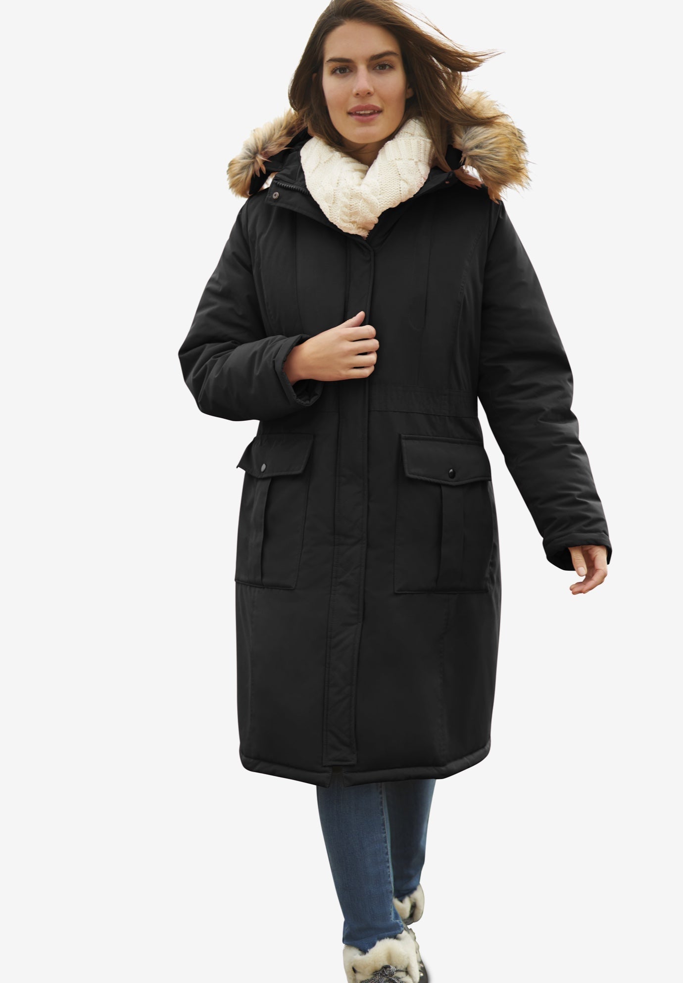 Knee length parka Clearance