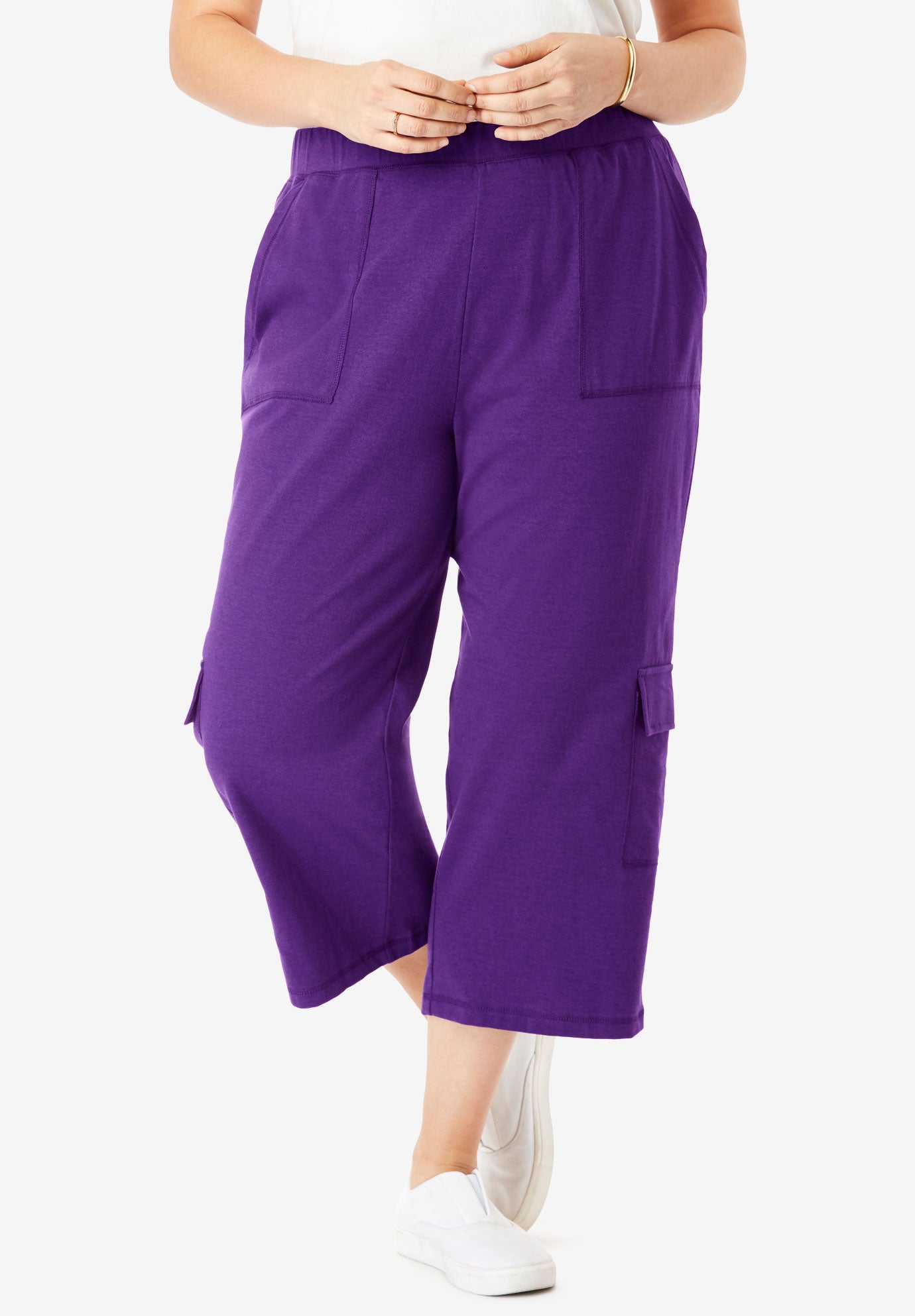 ladies pull on capris