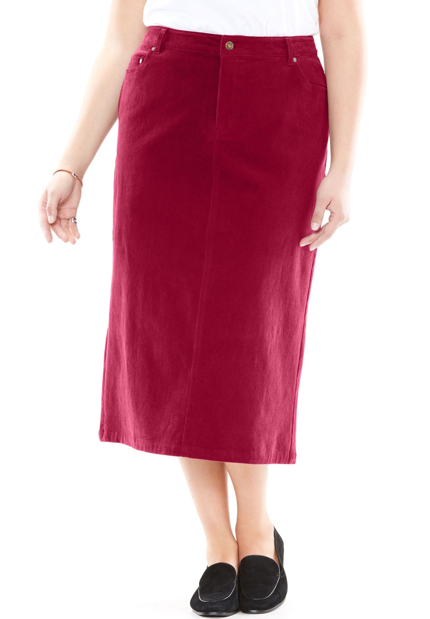 Corduroy Skirt Plus Size Skirts Woman Within