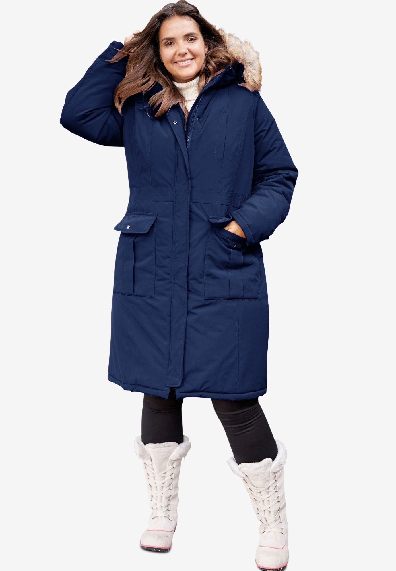 The Arctic Parka™ in Knee Length Woman Within