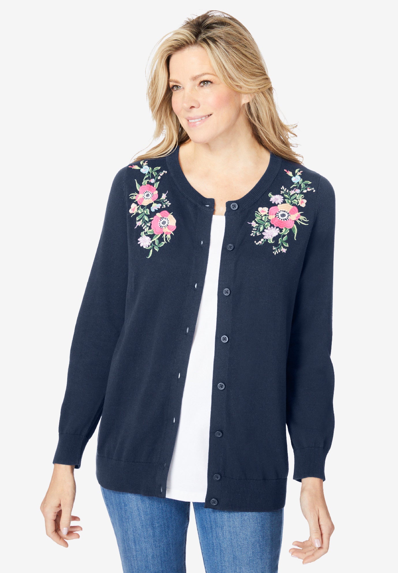 Woman within deals boyfriend cardigan