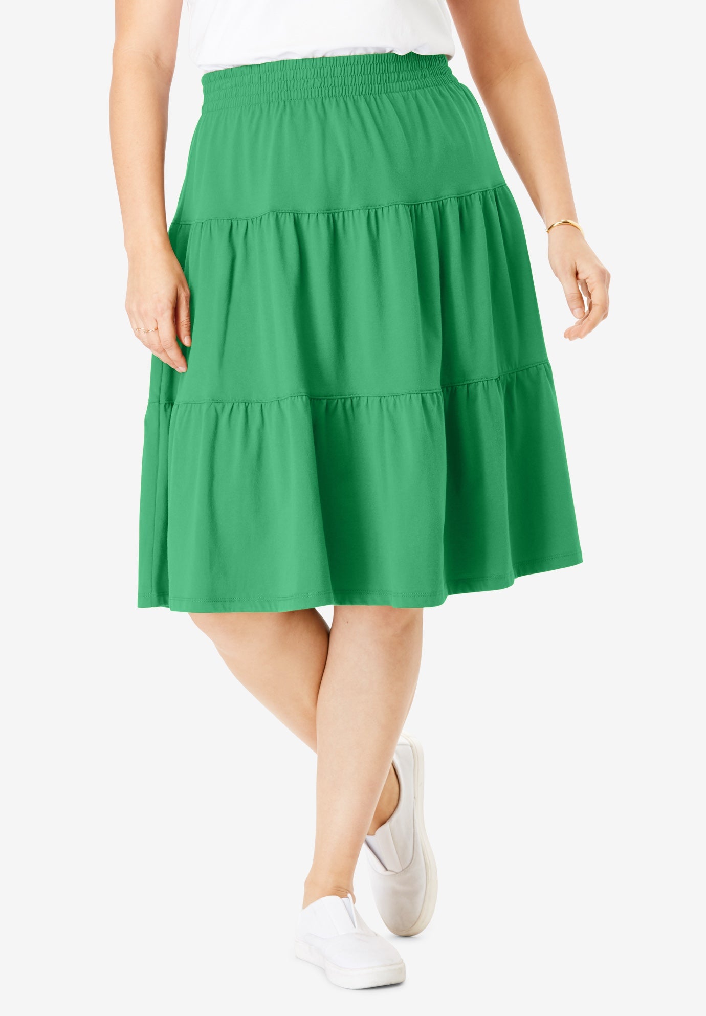 Tiered knit skirt Clearance