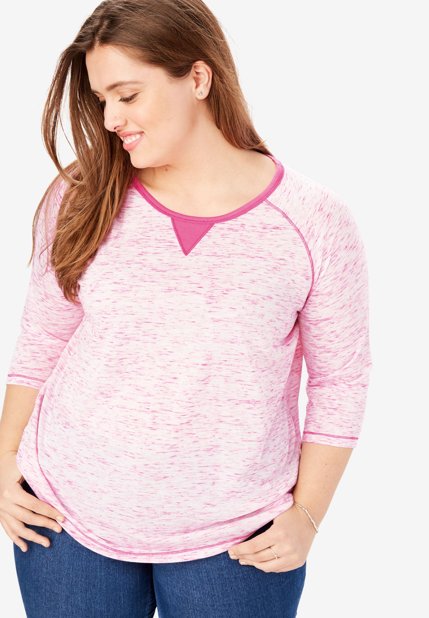 plus size raglan tee