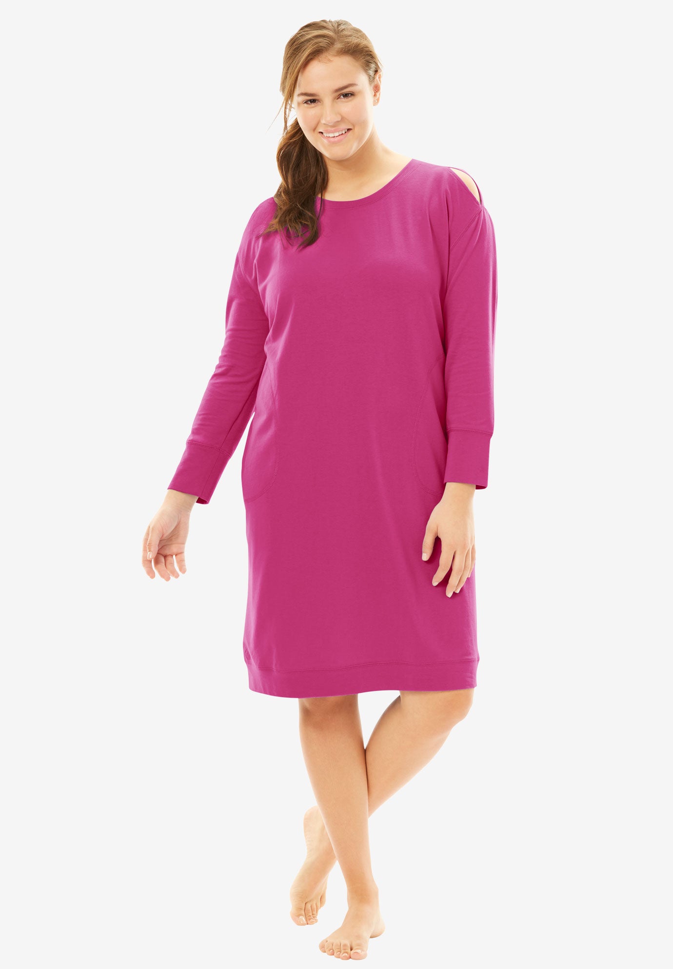 cold shoulder lounger by dreams co plus size loungers woman plus size loungers