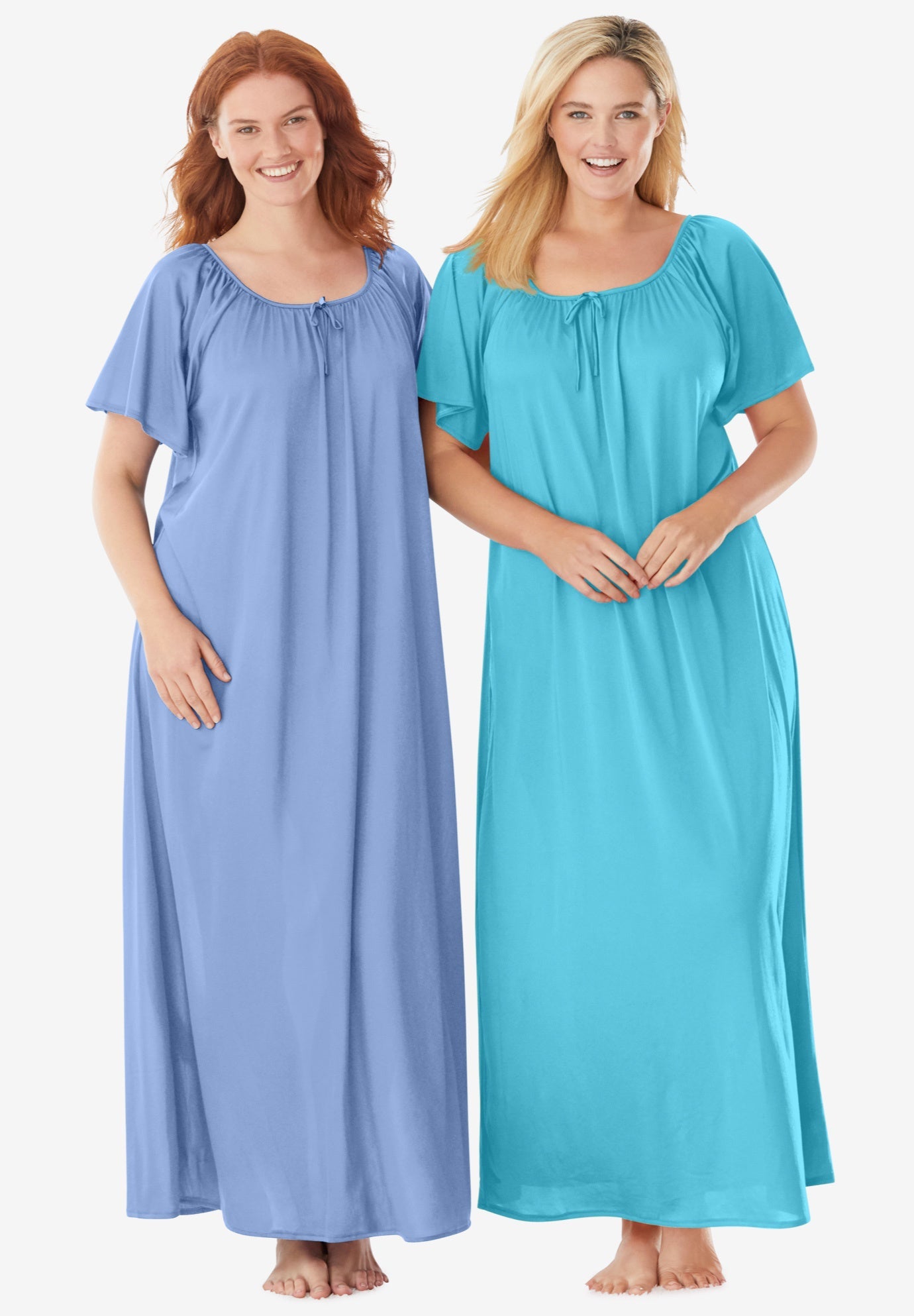 woman within long nightgowns