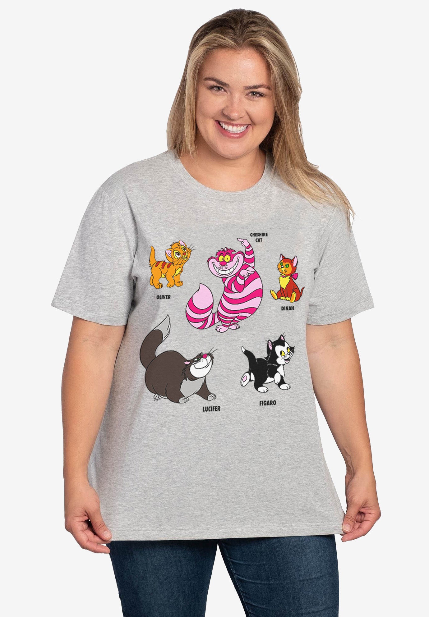 Disney Cats T Shirt Cheshire Cat Figaro 4409750 Woman Within