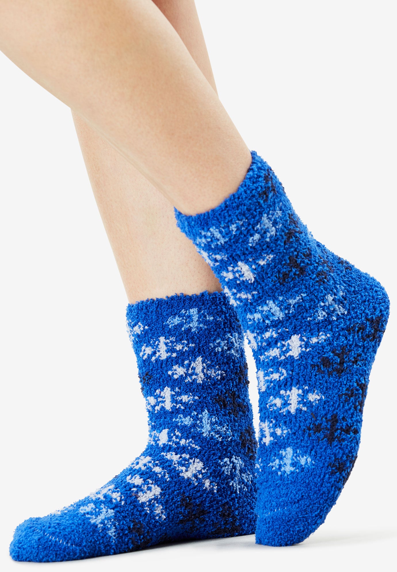 2Pack Fuzzy Socks by Comfort Choice® Plus Size Intimates Woman Within