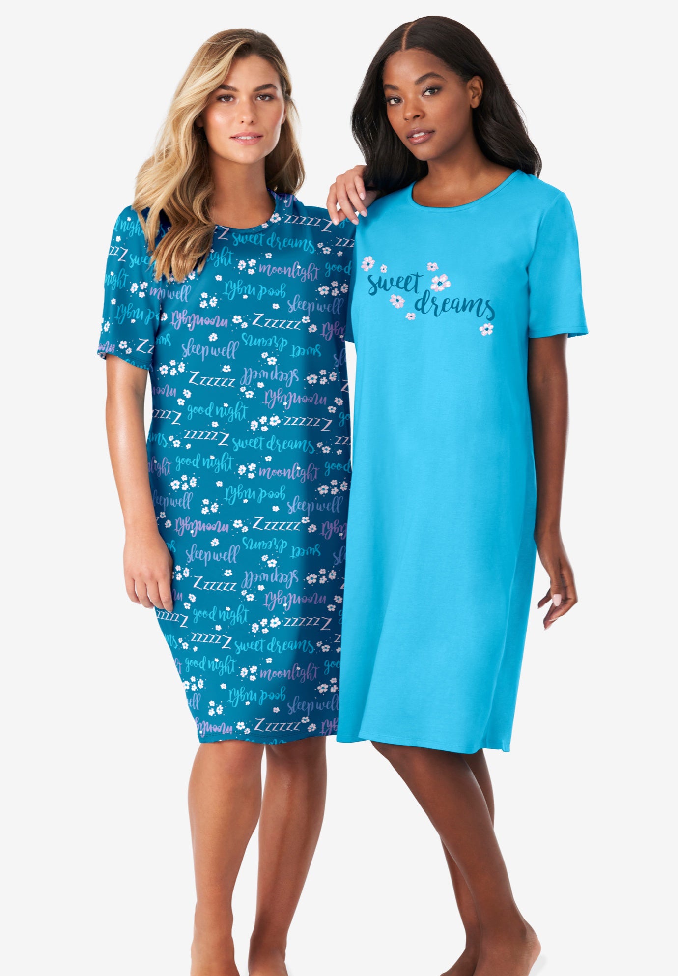 2-Pack Short-Sleeve Sleepshirt | Woman 
