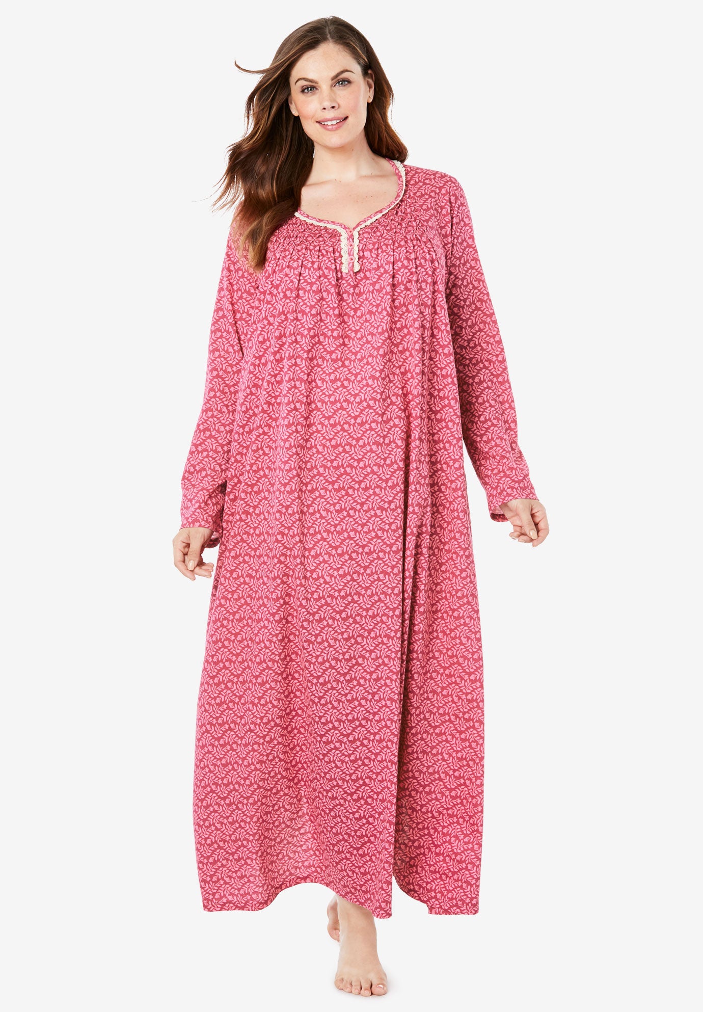 button up sleep gown