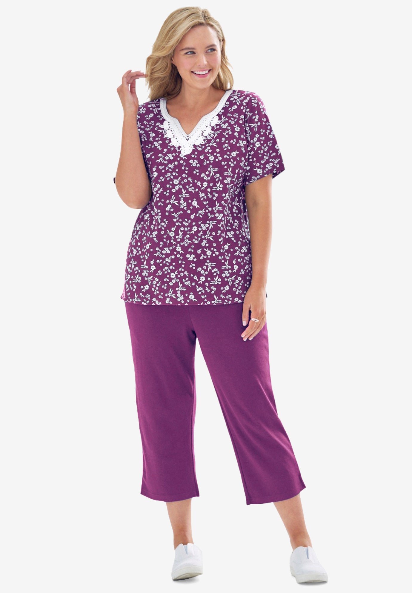 Plus size 2025 dressy capri sets