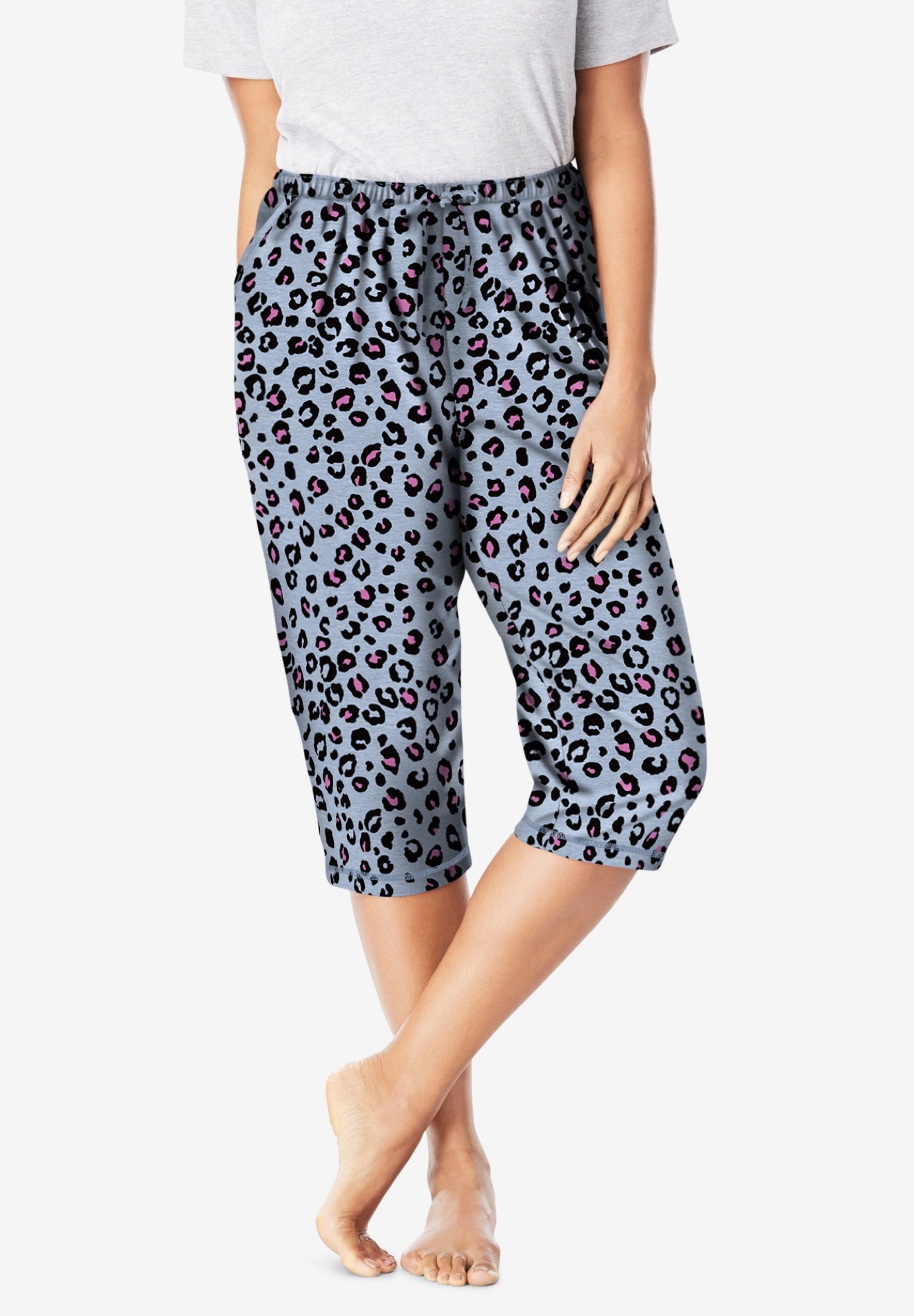 Knit Sleep Capri Woman Within