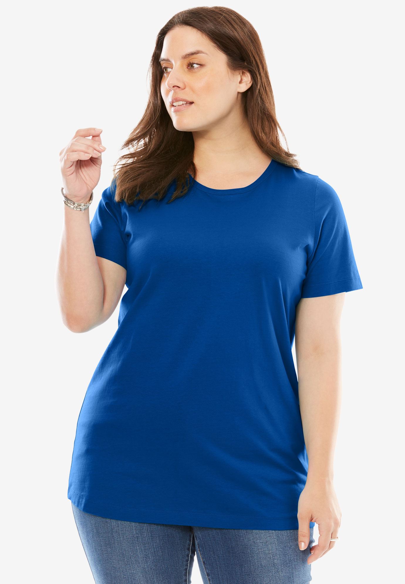 Perfect Crewneck Tee | Plus Size T-Shirts | Woman Within