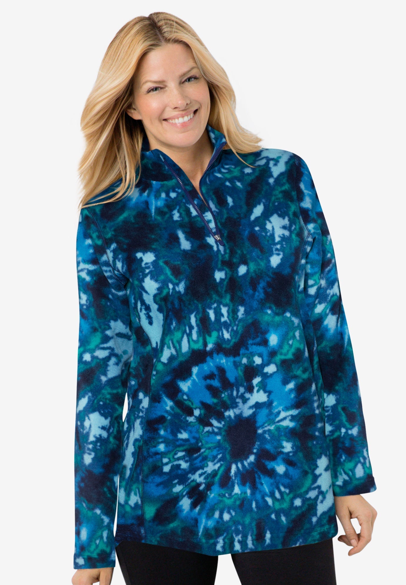 microfleece quarter zip pullover