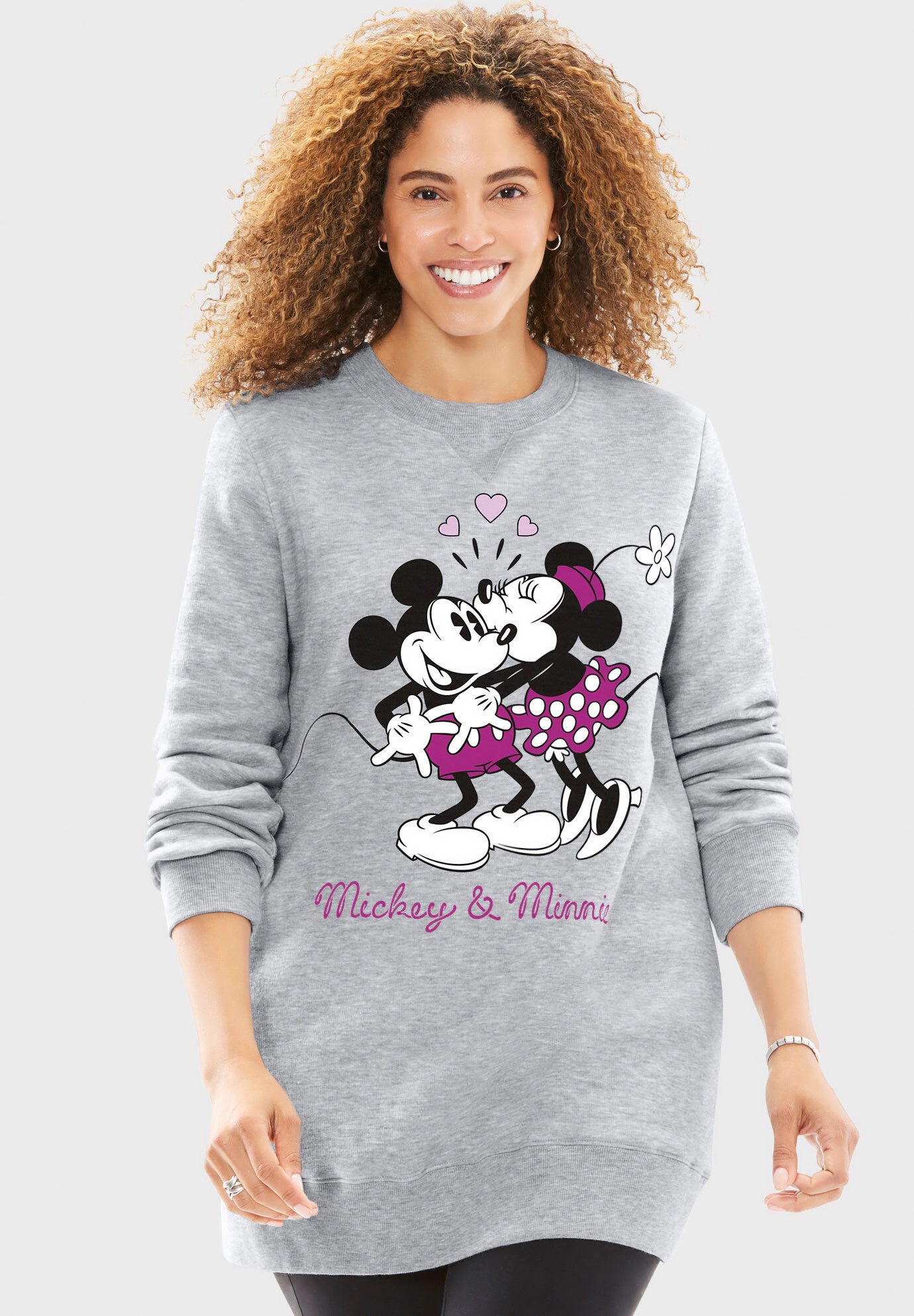 Sweat long mickey femme hotsell