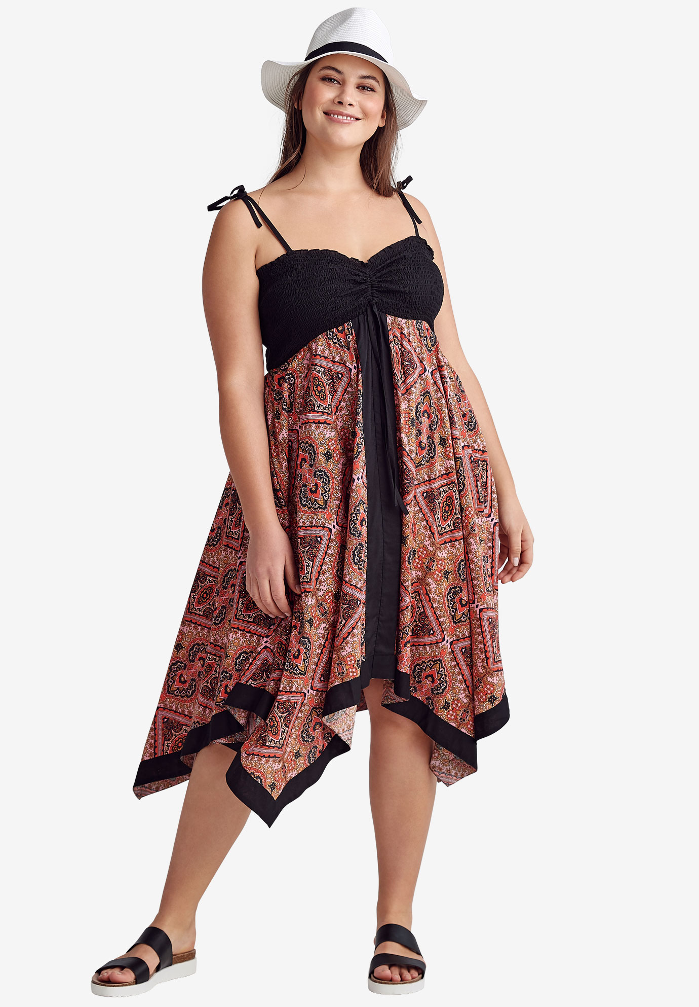 Scarf Print Dress by ellos® | Plus Size Dresses | Woman Within