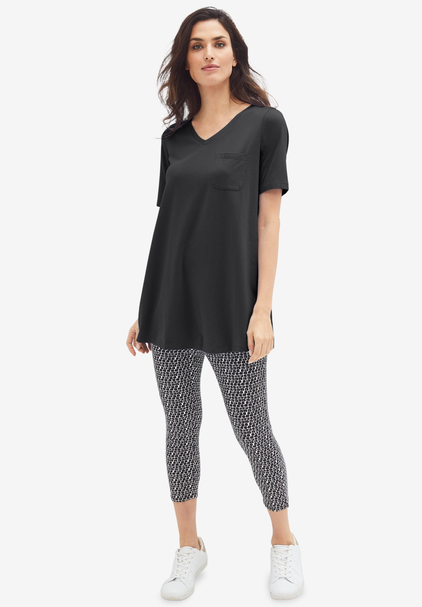 Knit Capri Leggings | Woman Within