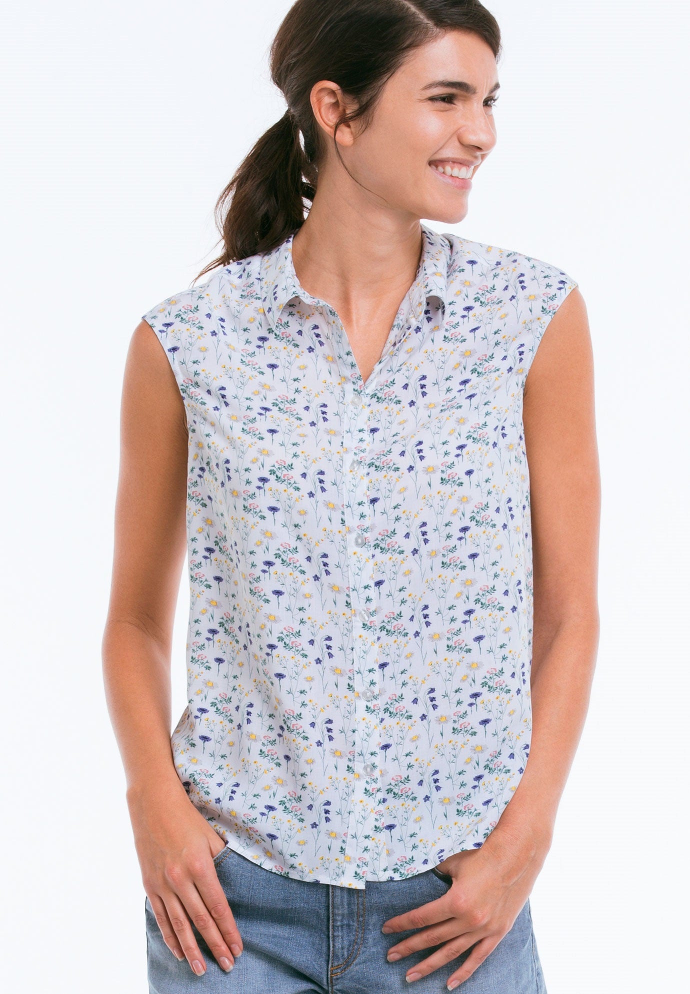 lazada sleeveless blouse