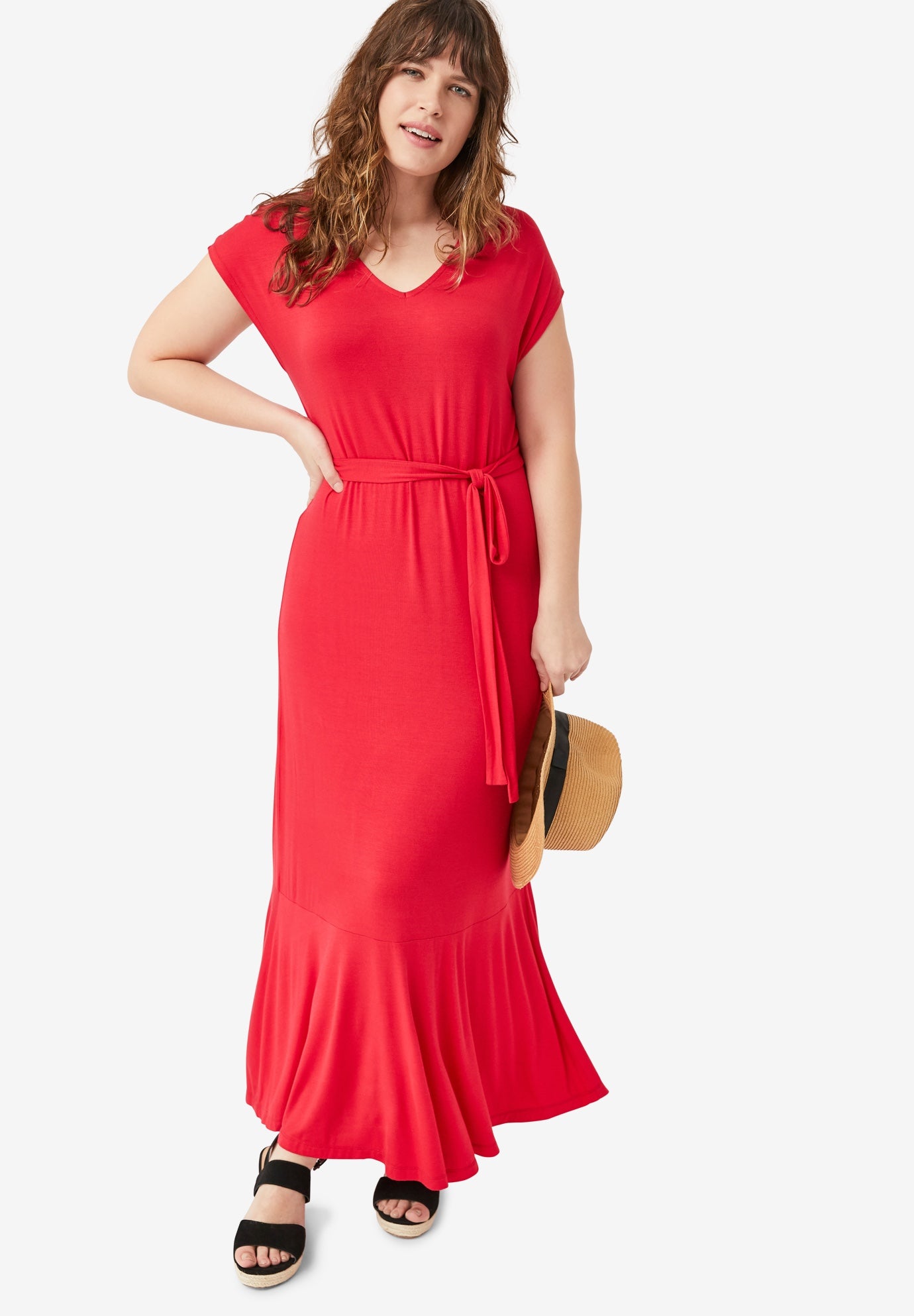 maxi v neck