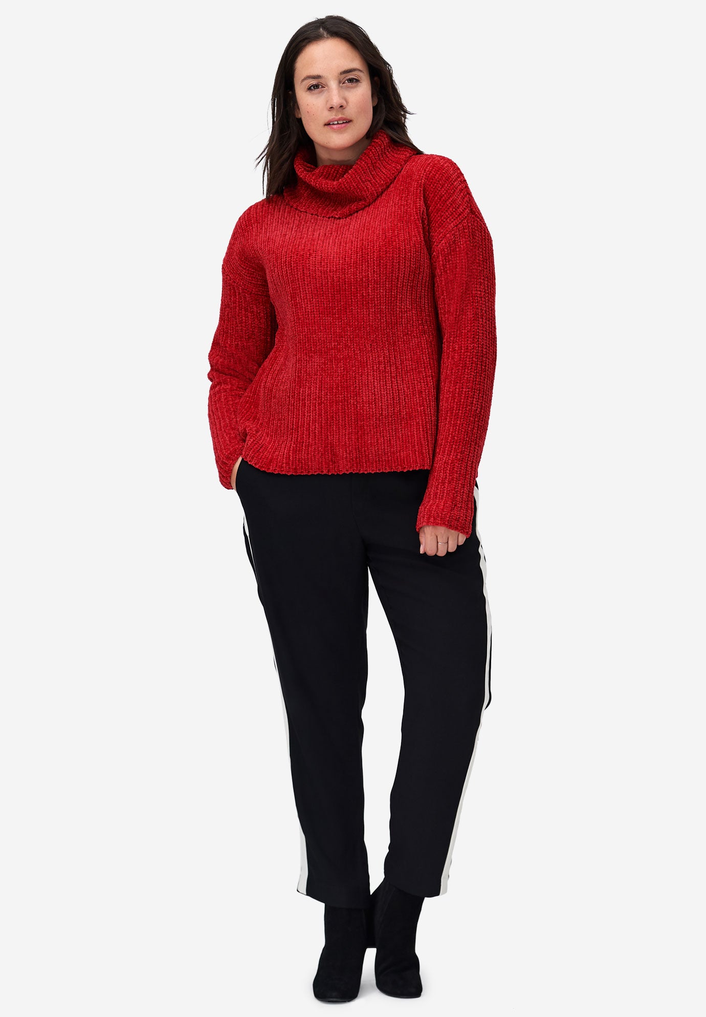 Chenille sweater turtleneck clearance