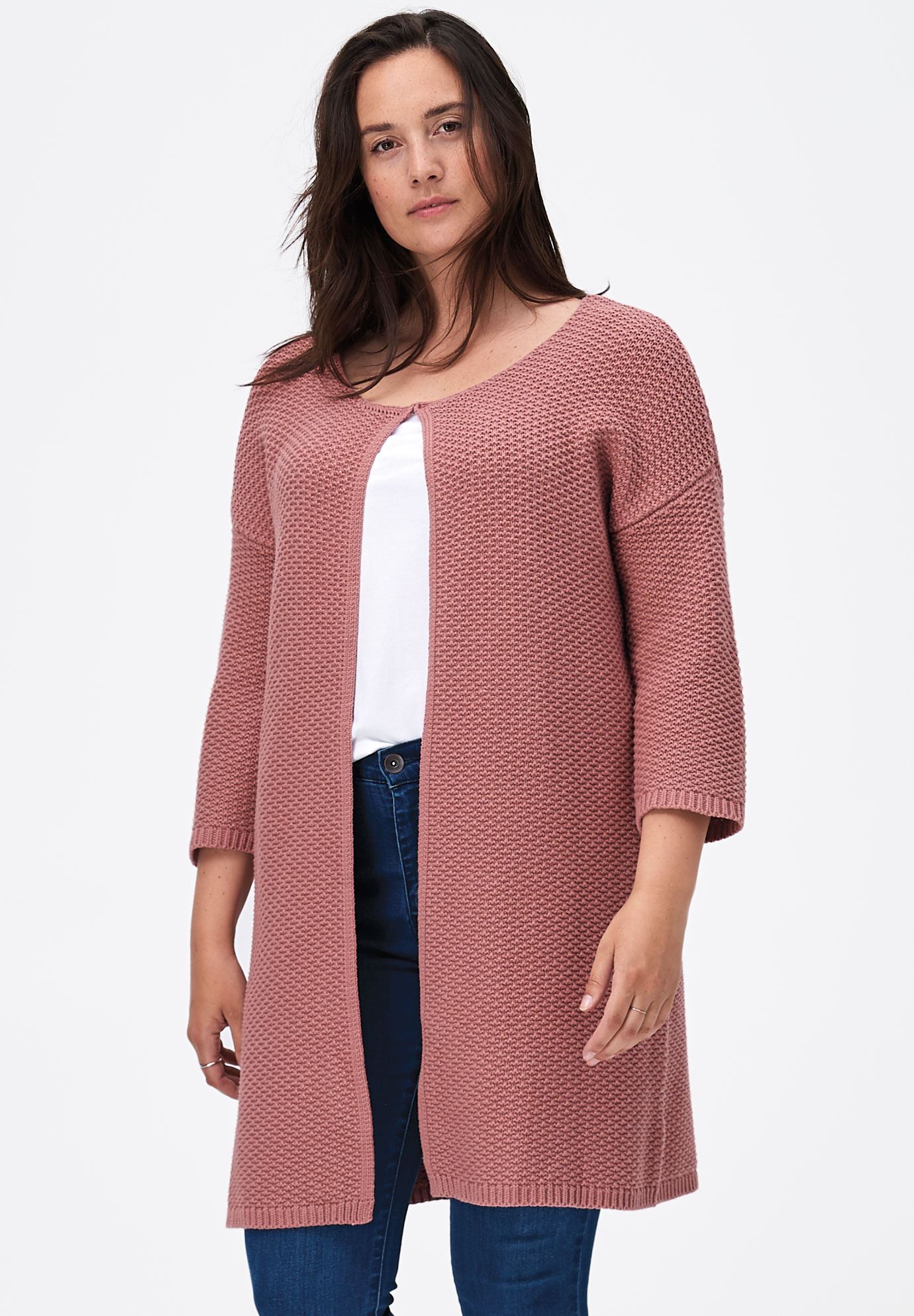 WHITE CARDIGAN SWEATER - ModishOnline.com