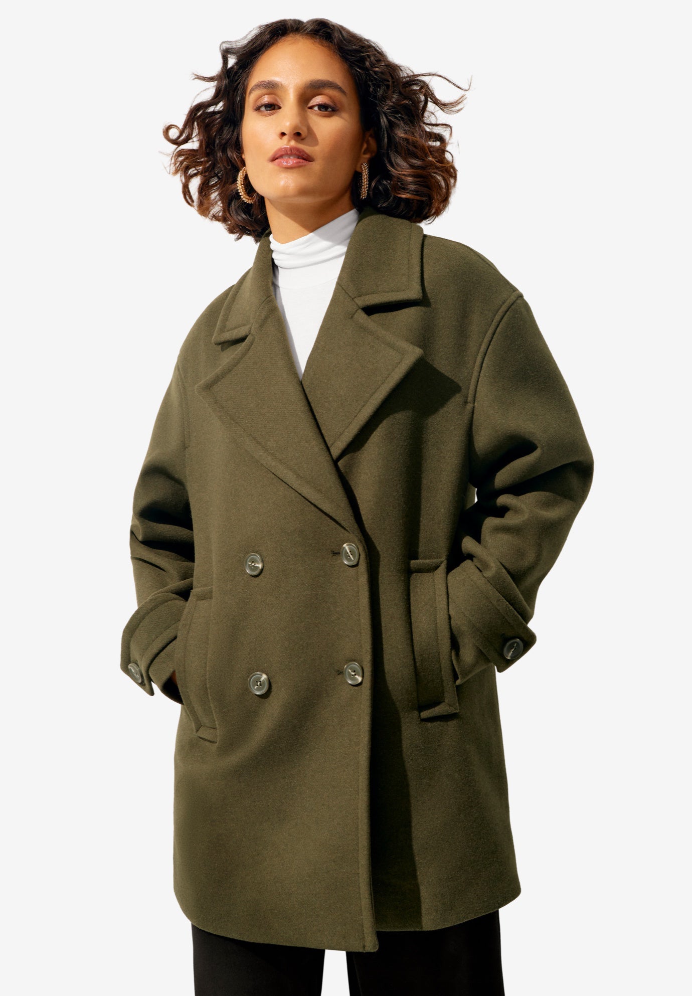 Woman within on sale peacoat