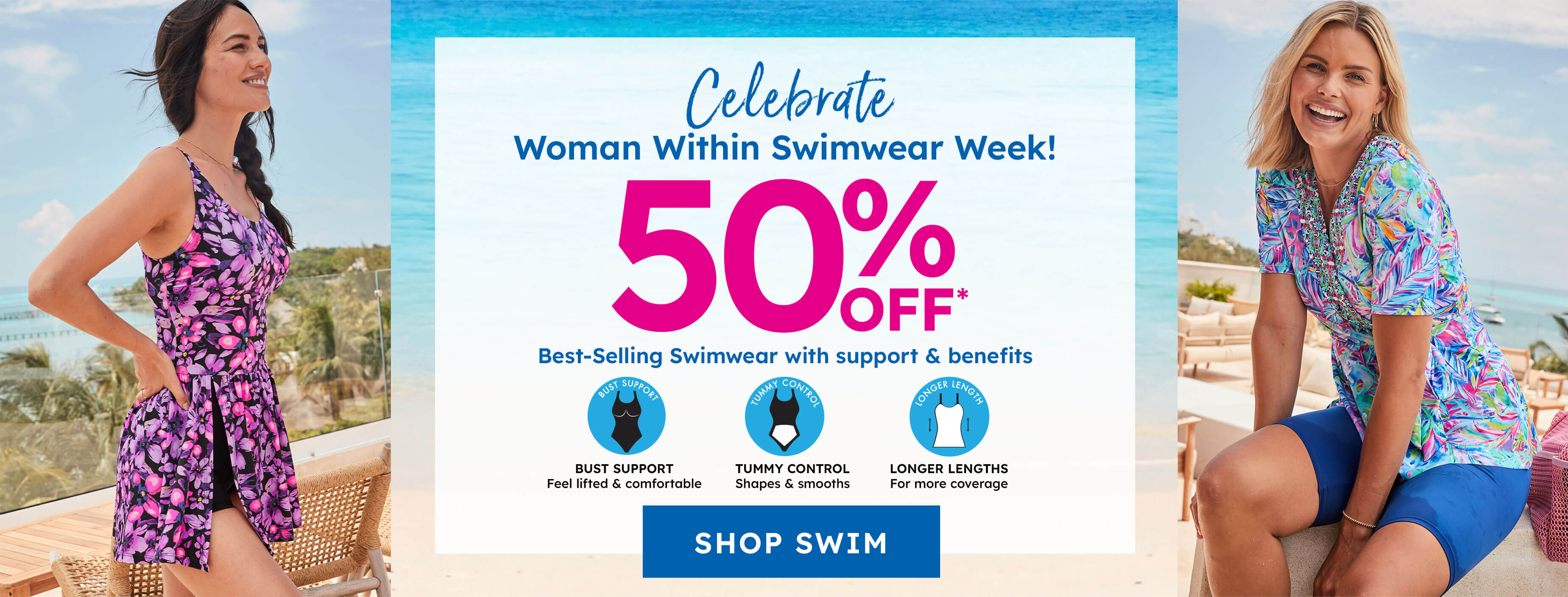 Swimwear week 50% off - Shop Now