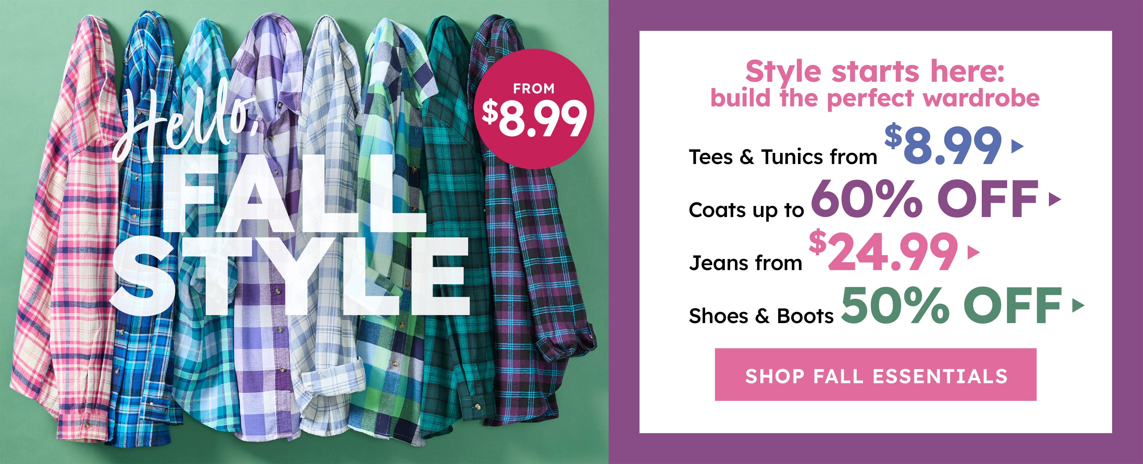 Fall Favorites from $8.99 - Shop Now