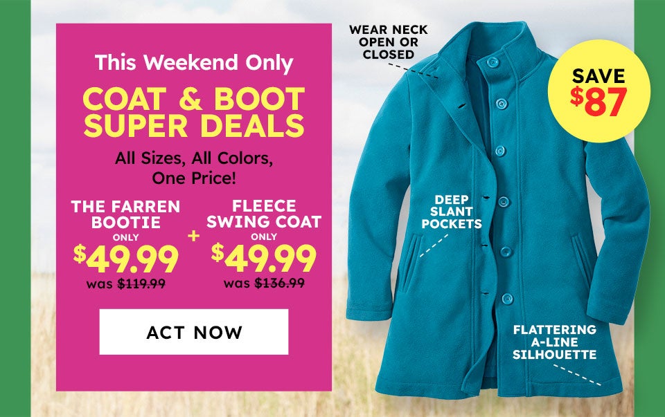 coats and boots super deal - Shop Now