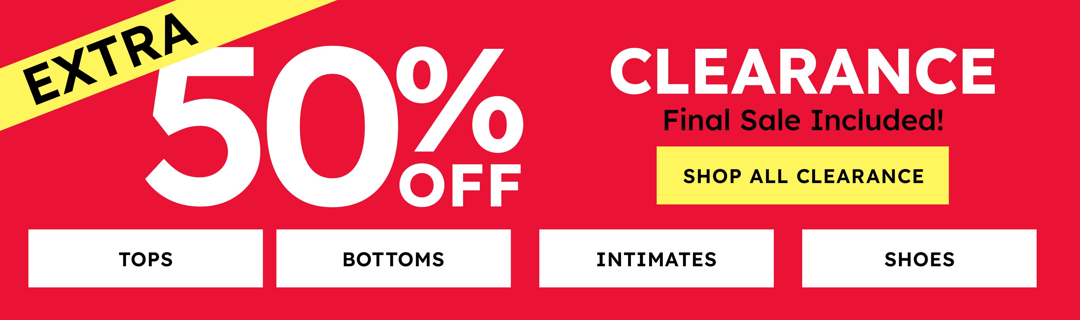 Clearance - Shop Now