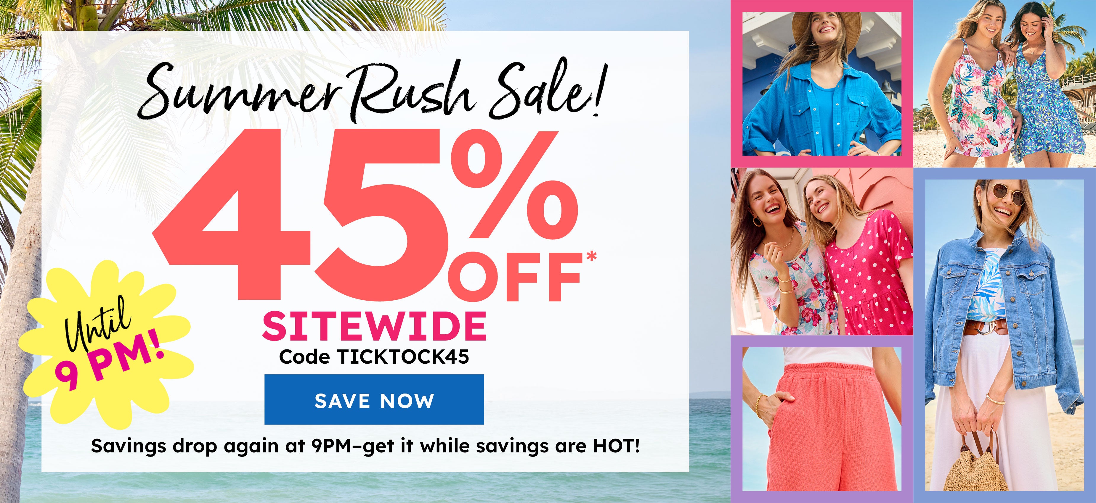 sitewide 45% off SHOP NOW