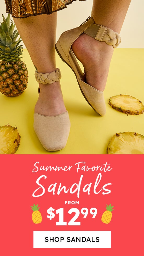 Sandals From 12.99