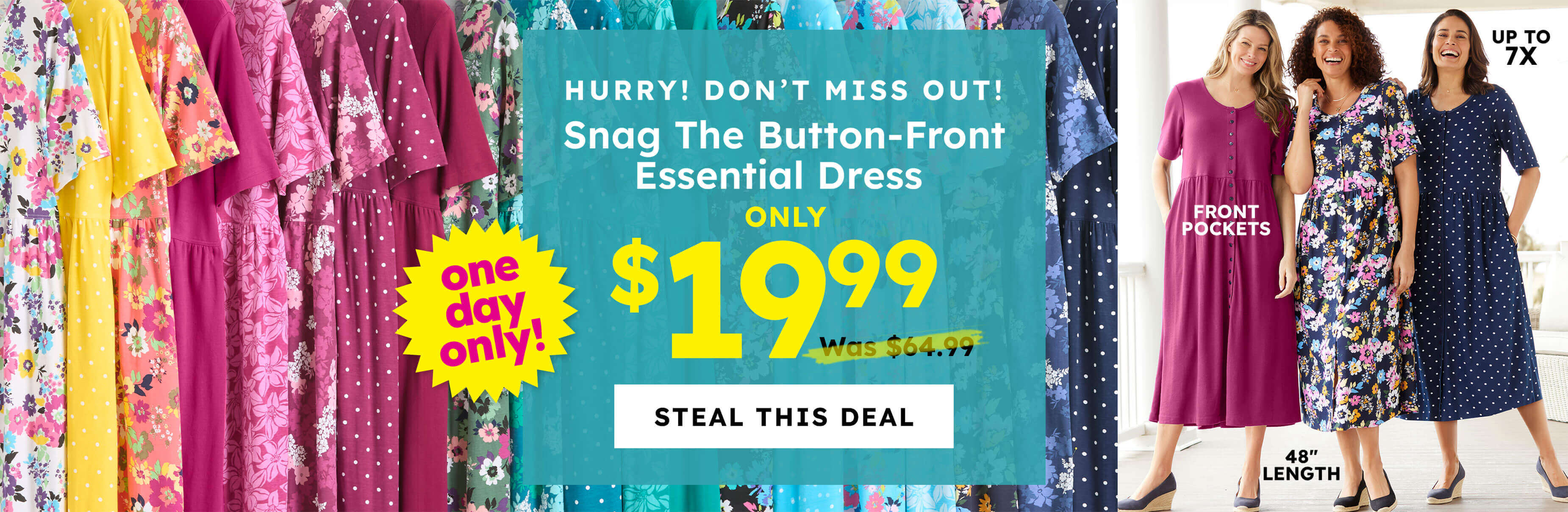 One-day sale on dresses