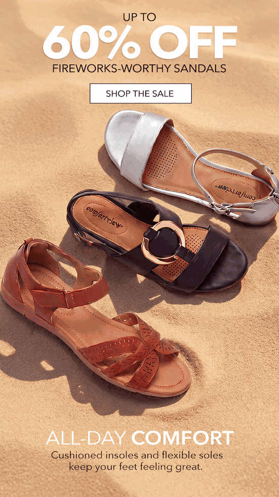 Sandals Up to 60% Off 