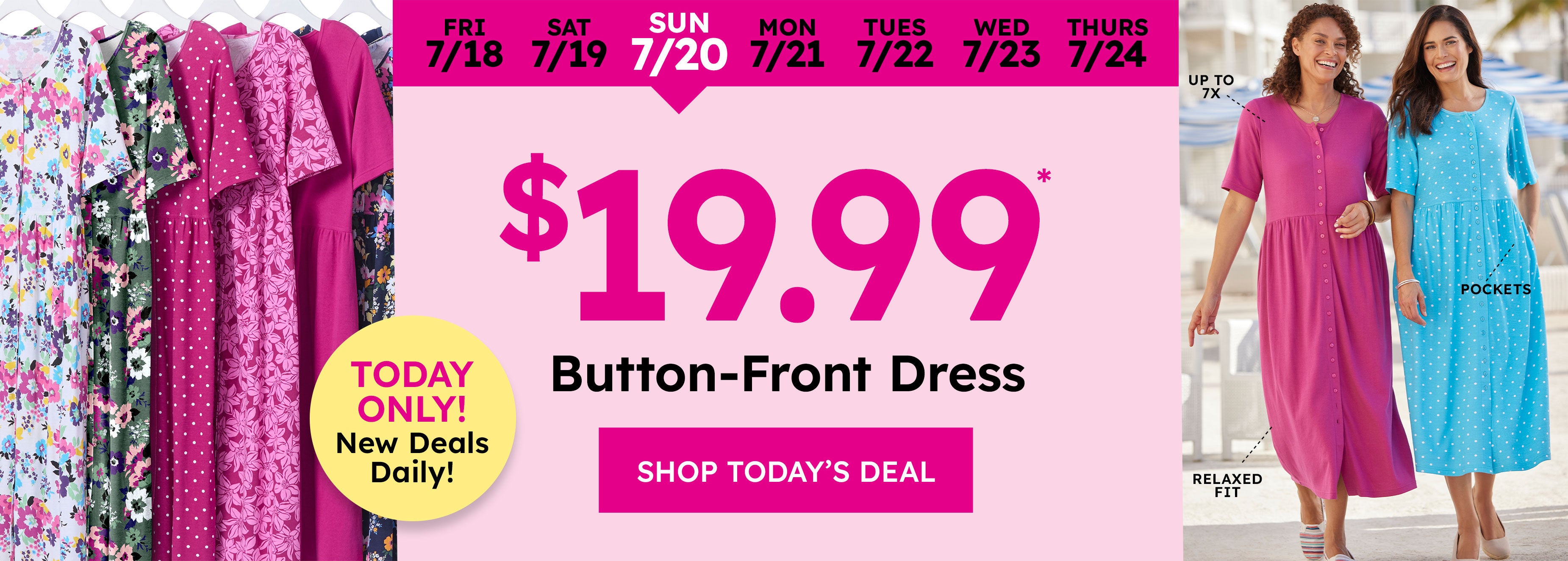 ONLY  $19.99 Button Dress shop now