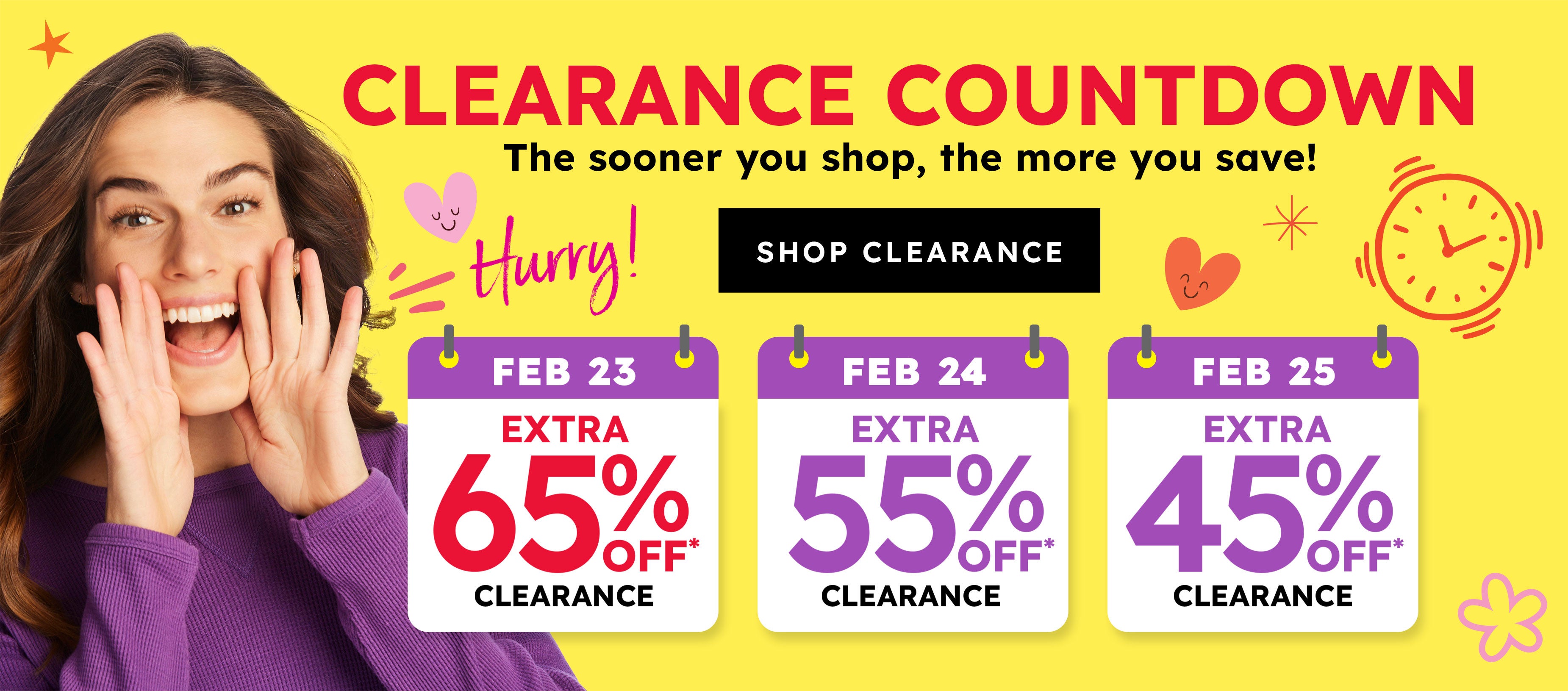 Clearance - 65% off