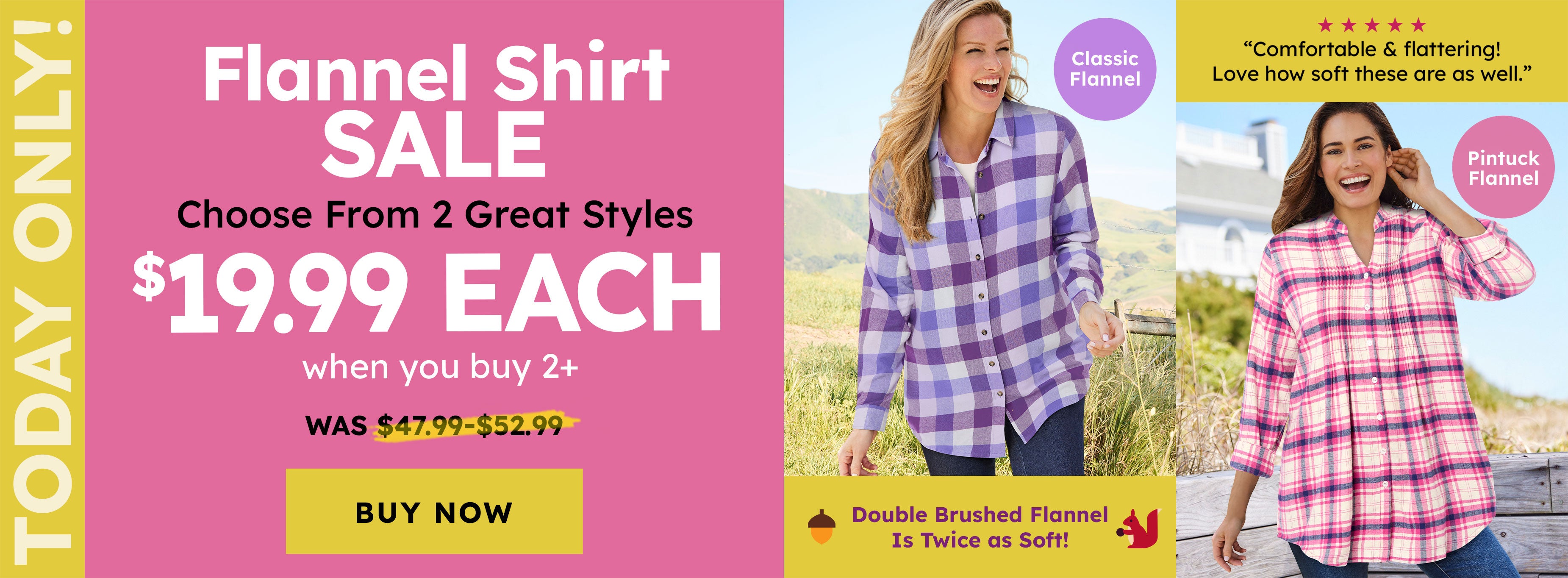 FLANNEL SALE ONE DAY SALE 9/23 - Shop Now