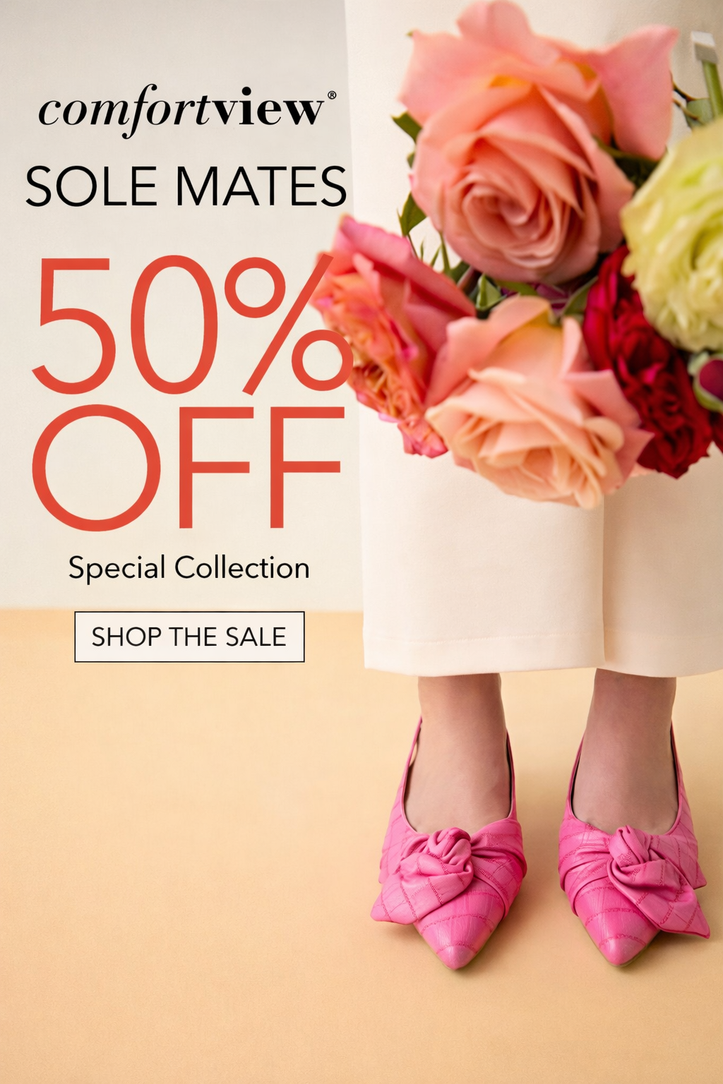 50% off on shoes special collection shop now