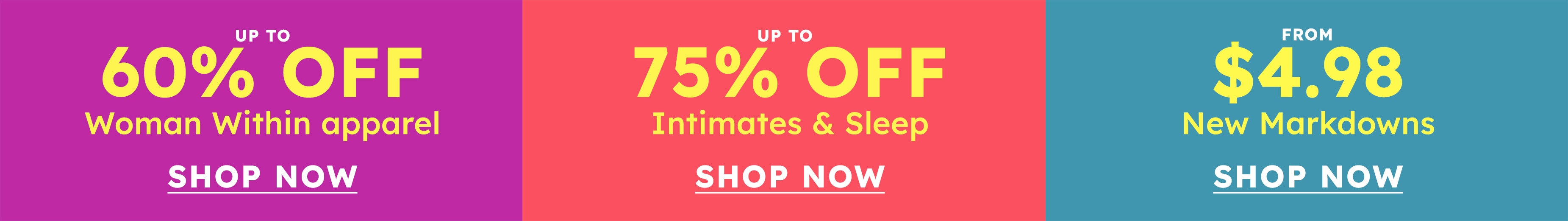 UP TO 60% OFF SUMMER'S ON SALE! SHOP NOW
